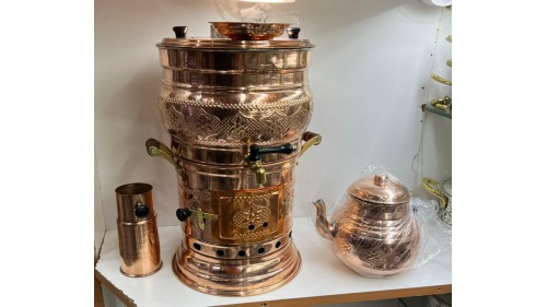 BAKIR SEMAVER İÇİ KALAYLI 7 LİTRE  BAKIR SEMAVER İÇİ KALAYLI 7 LİTRE