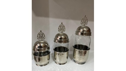 3LÜ BAHARAT TAKIMI CAM KAVONOZLU 
