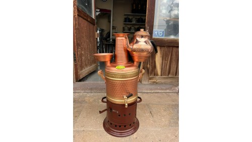 5 LİTRE BAKIR SOBALI ÇAYDANLIKLI SEMAVER 5 LİTRE BAKIR SOBALI ÇAYDANLIKLI SEMAVER