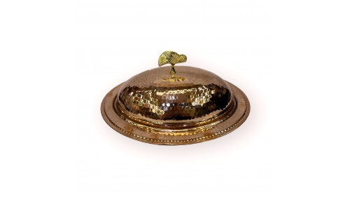 40 cm Dövme Bakır Kayık Sahan