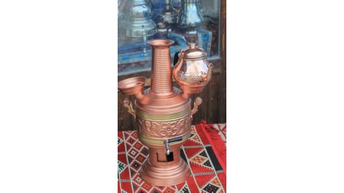 5litre bakır semaver çaydanlıkla birlikte 5litre bakır semaver çaydanlıkla birlikte