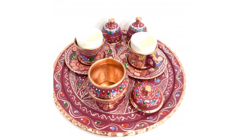 2li bakır fincan takımı 2li bakır fincan takımı