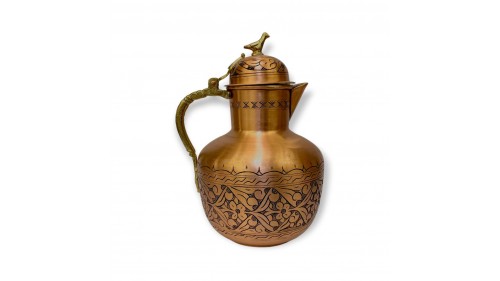 El İşleme Skoçlu Bakır Osmanlı Sürahi El İşleme Skoçlu Bakır Osmanlı Sürahi