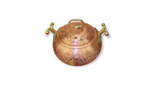 İşlemeli Bakır Karpuz Güveç 1