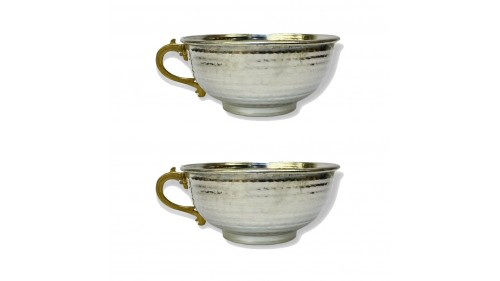 2 Adet Kalaylı Bakır Tas